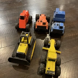 Tonka Construction Toys Front Loader Bulldozer 1992-1994 Lot Of 5 Vintage - Picture 1 of 12