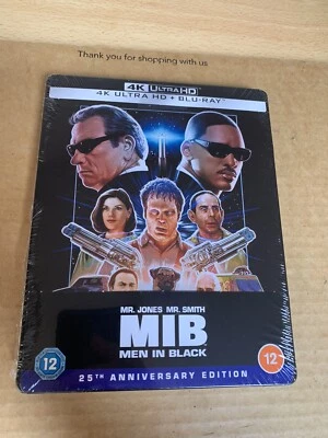 Men in Black 25th Anniversary 4K UHD Blu Ray Steelbook NEW & SEALED Will Smith - Image 1 of 4