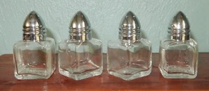 Set of Four Mini Salt & Pepper Shakers - Picture 1 of 5
