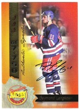 1994 SIGNATURE ROOKIES AUTOGRAPH #22 DAYMOND LANGKOW Tri-City Americans (WHL)
