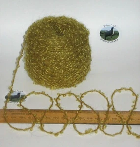 50g balls Zesty Green 78% Mohair Loop boucle knitting wool weaving yarn dk Lots - Picture 1 of 7