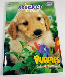 Y2K Dalmatian Press coloring book w/ stickers Puppies Brand New dalmation dogs - Picture 1 of 6
