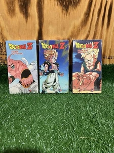Dragon Ball Z: Uncut VHS (3) Tape Lot All New Sealed Vintage 2002 DBZ - Picture 1 of 6
