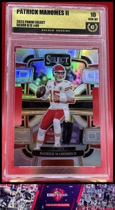 2023 Panini Select #49 Patrick Mahomes II Silver Prizms Die Cuts Graded 10 - Picture 1 of 2