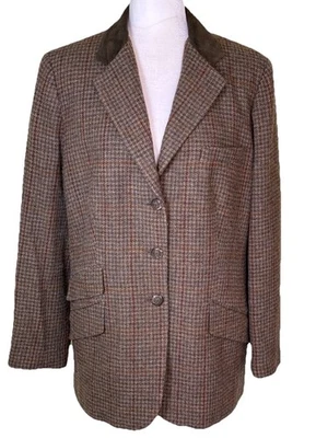 Винтажный коричневый шерстяной конный блейзер Lauren Ralph Lauren размер 16 Вт - Изображение 1 из 4