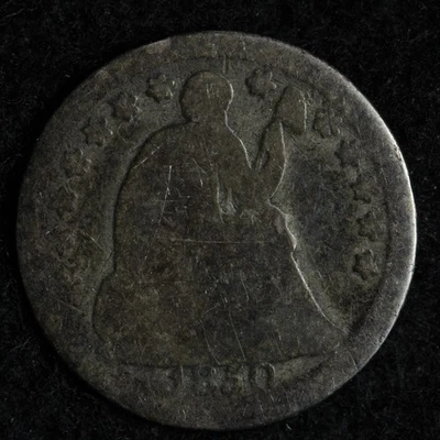 1850 Seated Liberty Silver Half Dime E238 IXCM - Image 1 of 2