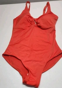 Serra Women’s Red One Piece Bathing Suit Adjustable Straps Size Medium - Picture 1 of 6