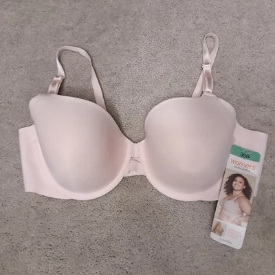 Warner's T-Shirt Bra Pink 38B Underarm Smoothing Comfort Underwire Lightly Lined - Image 1 of 4