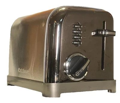 Cuisinart Metal Classic 2-Slice Toaster - Brushed Stainless Model CPT-160BCH - Image 1 of 4
