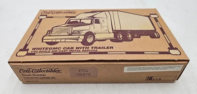 Camión Corvette Dream & Drive blanco con cabina GMC de colección Ertl escala 1/64 #T534 Foto 1 de 3