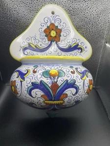 Deruta Italy Hand Painted Wall Pocket - Picture 1 of 8