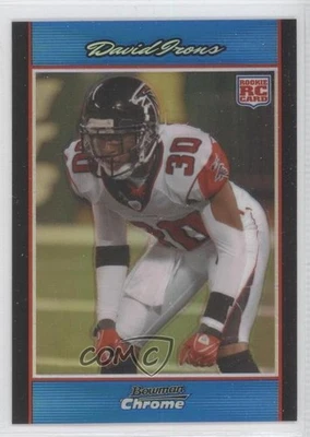 2007 Bowman Chrome Blue Refractor /150 David Irons #BC40 Rookie RC - Image 1 of 2