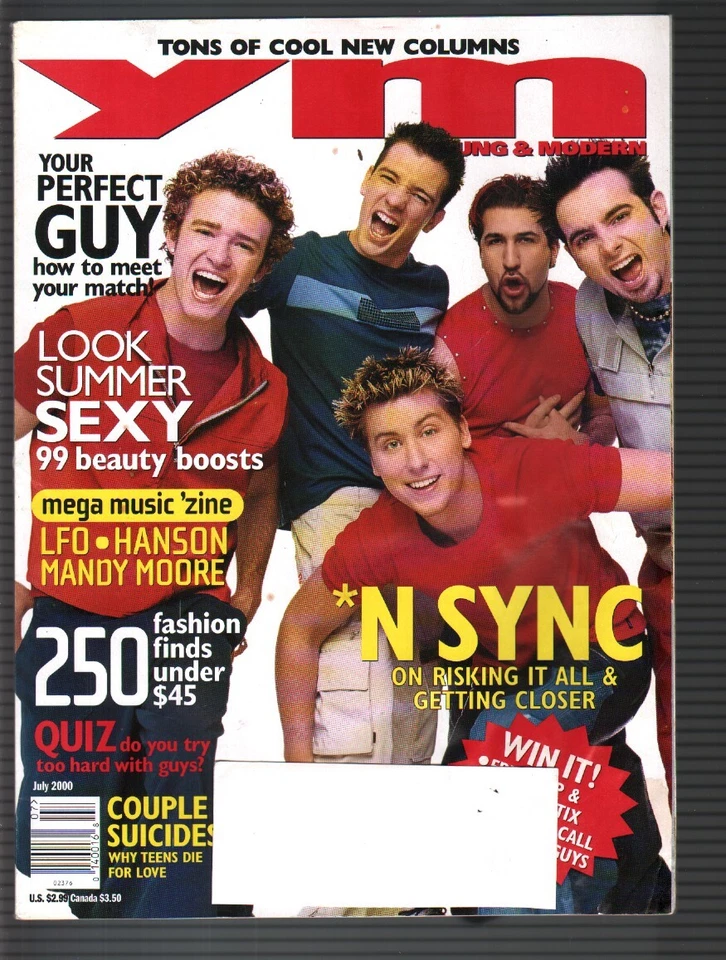 MAG: YM-Junio/Julio 2000-N Sincronización-Justin Timberlake-Belleza-Glamour-Romance Foto 1 de 1