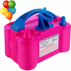 Electric Air Balloon Pump and Tying Tool in One, Portable Dual Nozzle Electric B - Picture 1 of 6