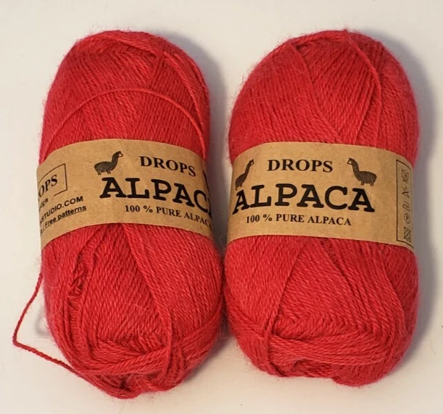 Fio de alpaca 2 gotas design 100% puro cor 2922 rosa novo tricô - Imagem 1 de 4