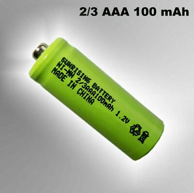 Battery Ni-MH 2/3AAA 100mAh 1.2V (Mini 29 x 10mm) Solar Lights Batteries Battery - Image 1 of 2