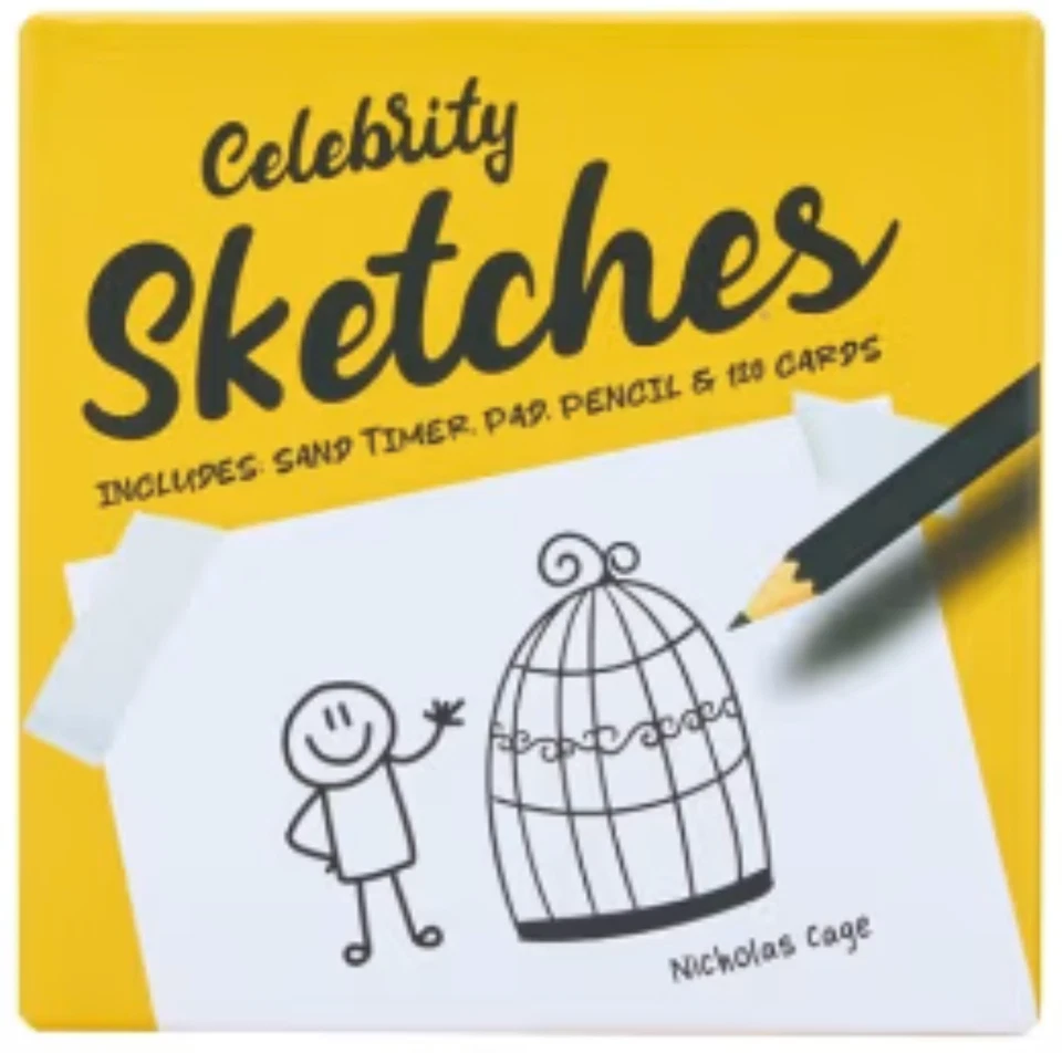NEW Celebrity Sketches Family Friendly Drawing Fun Ages 12+ Party Kids Game Box! - Image 1 of 1