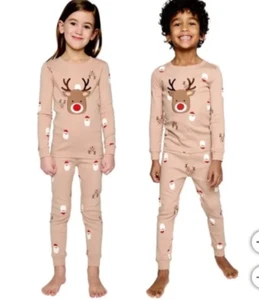 Pekkle Kinder 2-teiliger Bio Schlafanzug - Beige - 5T - Bild 1 von 1