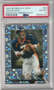 1997 Skybox E-X 2000 JOHN ELWAY #/100 Essential Credentials PSA 6 EX-MT POP 2 - Picture 1 of 2