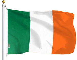 Bandiera Irlanda 3X5 3'x5' irlandese BANDIERA BANNER VENDITORE USA - Foto 1 di 6