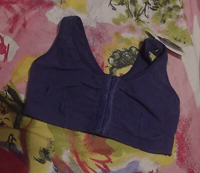 NUEVO SUJETADOR CORTO AMOENA 56712505 2128 FRANCES AZUL MARINO MASTECTOMÍA XS A/B Foto 1 de 2