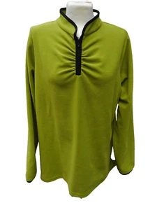 $118 NORM THOMPSON Verde Vellón Normcore Athleisure Túnica Elastizada Top Acanalado 1X - Imagen 1 de 4