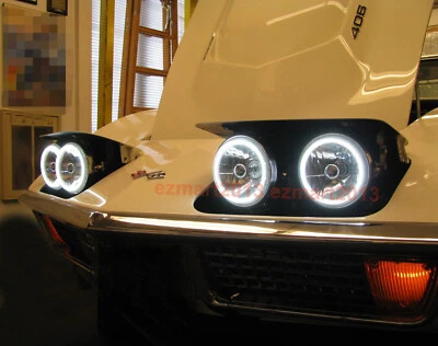 RGB LED halo ring for Chevrolet Corvette C3 1968-1982 headlight angel eye DRL - Image 1 of 4