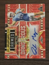 2023 Leaf Metal Drake Maye A&D Red Flood Super Prismatic Gold Auto 1/1 UNC QB!