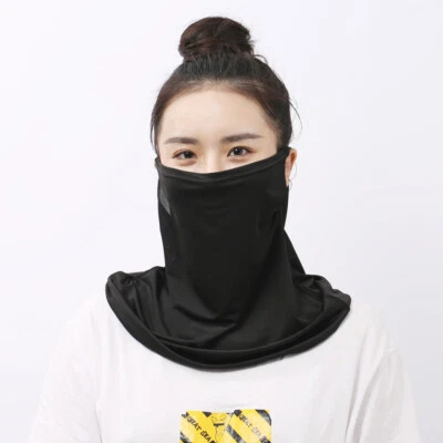 Women's Summer Hanging Ear Face Veil Sunscreen Neck Scarf Turban Headwrap Muslim - Image 1 of 2