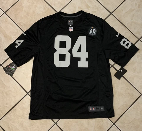 NIKE RAIDERS ANTONIO BROWN #84 60th ANNIVERSARY JERSEY (CV8915-011) MEN’S Sz XL Cover