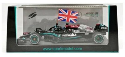 Spark S7683 Mercedes 2021 British GP Winner Lewis Hamilton #44 Union Jack 1/43 - Image 1 of 4