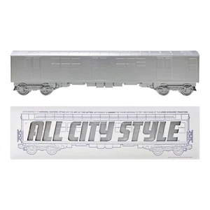 All City Style subway Half train car silver diy 20" Toy Model New Graffiti Art - Picture 1 of 5