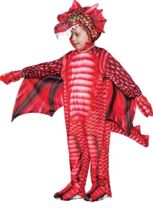 Toddler Red Dragon Printed Costume - Underwraps - Picture 1 of 3