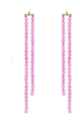 Brincos espanador de ombro de resina com miçangas Trina Turk US$ 44 JT104 - Imagem 1 de 2