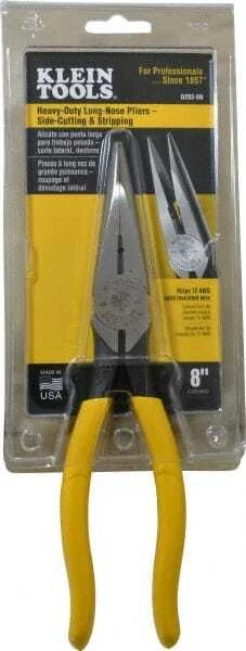Klein Tools D203-8N 剥线钳:2-5/16 英寸颚长度,侧刀锯齿 — 第 1/1 张图片