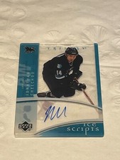 2007-08 Upper Deck Trilogy Ice Scripts Jonathan Cheechoo #IS-JC Auto
