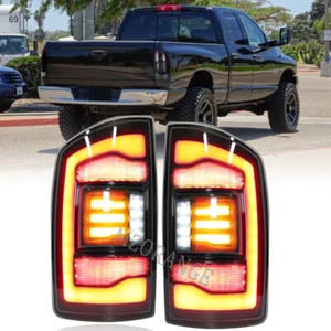 Par de luces traseras LED para Dodge Ram 2002 03 04-06 luz trasera señal secuencial L+R - Imagen 1 de 16