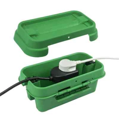 Outdoor Waterproof Electrical Connection Box IP45 Rated Small Green - Image 1 of 4