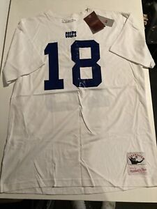 New Peyton Manning Colts Mitchell & Ness Shirt Mens Sz XL Throwback