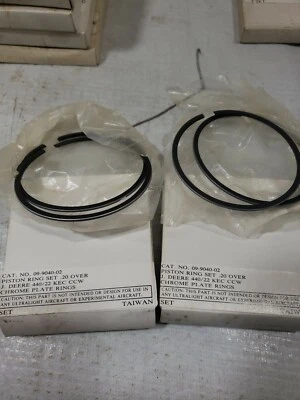 CCW Kioritz 440 cc KEC440/22 Piston rings .20os John Deere Cyclone jdx8 800 - Image 1 of 4