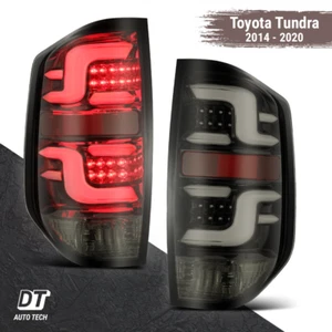Alpharex 2014-2020 Tundra Optic-Style Tube LED Tail Lights Brake Lamp- Jet Black - Picture 1 of 6