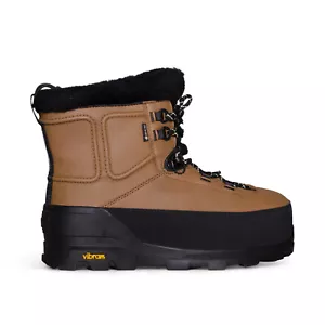 UGG SHASTA BOOT MID CHESTNUT LEATHER WOOL ALL GENDER BOOTS SIZE US M8/W9 NEW - Picture 1 of 5