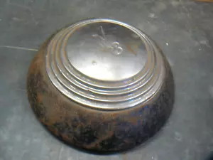FORD V-8 ORIGINAL 1930s STEEL HUBCAP - BLACK FRAME - SILVER CENTER - 12" - #1 - Picture 1 of 5