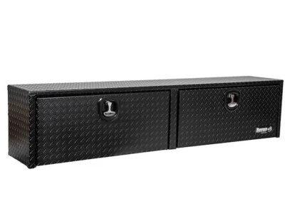 Buyers #1722556, 16x13x88" Textured Matte Black Diamond Tread Alum Topsider Box - Image 1 of 4