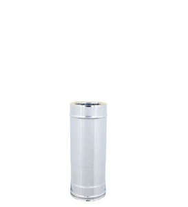 TUBO TELESCOPICO DOPPIA PARETE COIBENTATO 10 mm - INOX - PER STUFE e CAMINI - Foto 1 di 5