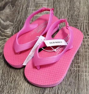 New Old Navy Girls Baby Flip Flop Sandals Pink Size 6 - Picture 1 of 4