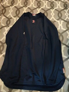 Majestic MLB Boston Red Sox Long Sleeve Thermal BP Top Shirt Therma Base LARGE - Picture 1 of 6