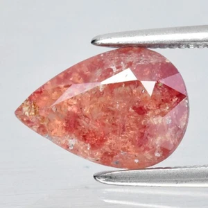 💎 1.81ct 9.2x6.5mm Pear Orangish Pink Sapphire - Tanga Gem - Imagen 1 de 4