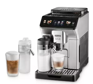 De Longhi Coffee Machine IN Grains And Cappuccino Automatic Eletta Explore Ecam - Picture 1 of 8