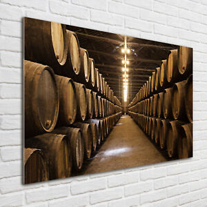Tulup Glass Print Wall Art Image Picture 100x70cm - Wine cellar in Porto